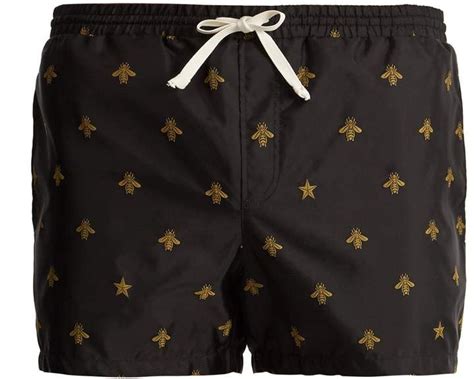 gucci bee swim shorts|gucci one piece bathing suit.